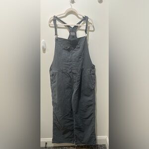 American Eagle Outfitters Charcoal Denim Overalls